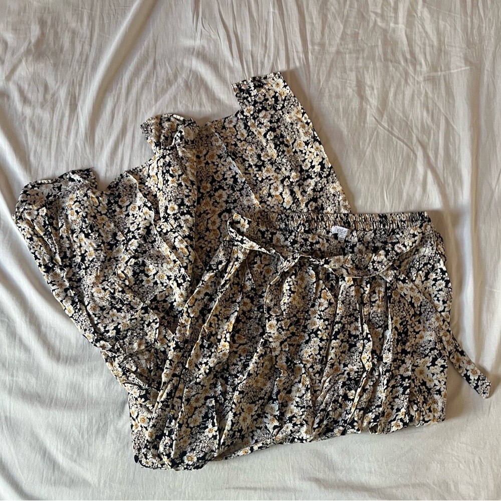 Patrons of Peace Floral Maxi Skirt with slits